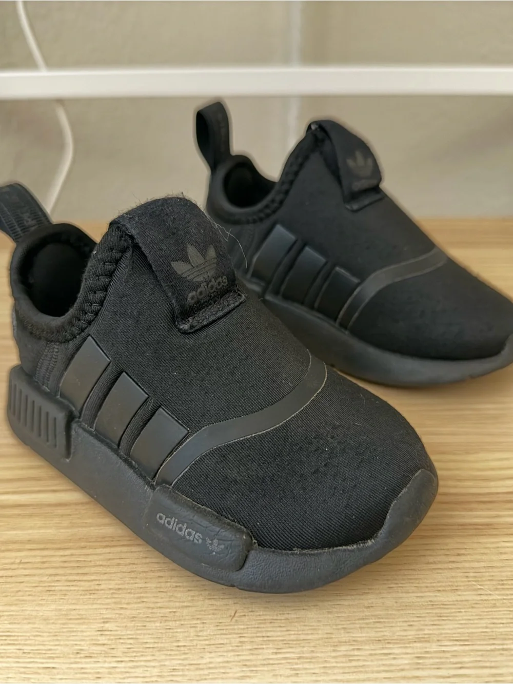Adidas Fit Foam Black Slip On Shoes Size 5C